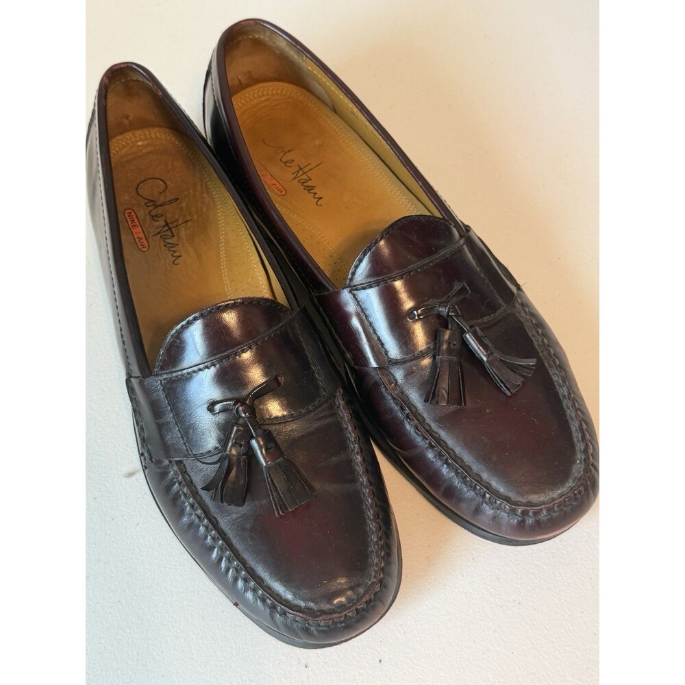 Cole Haan Tassel Loafers Men's 11.5 Burgundy Cordovan Leather Shoes
